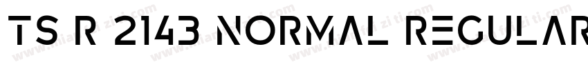 TS R 2143 Normal Regular字体转换